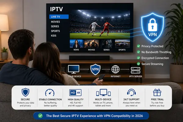 Best Secure IPTV Service with VPN Compatibility for Private Streaming in 2026