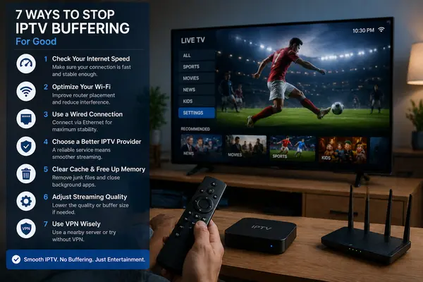 How to Stop IPTV Buffering: 7 Proven Ways for a Smooth 4K Experience