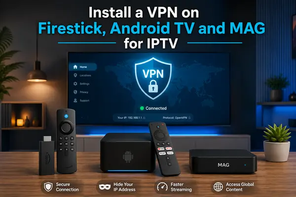 VPN on Firestick, Android TV and MAG for IPTV
